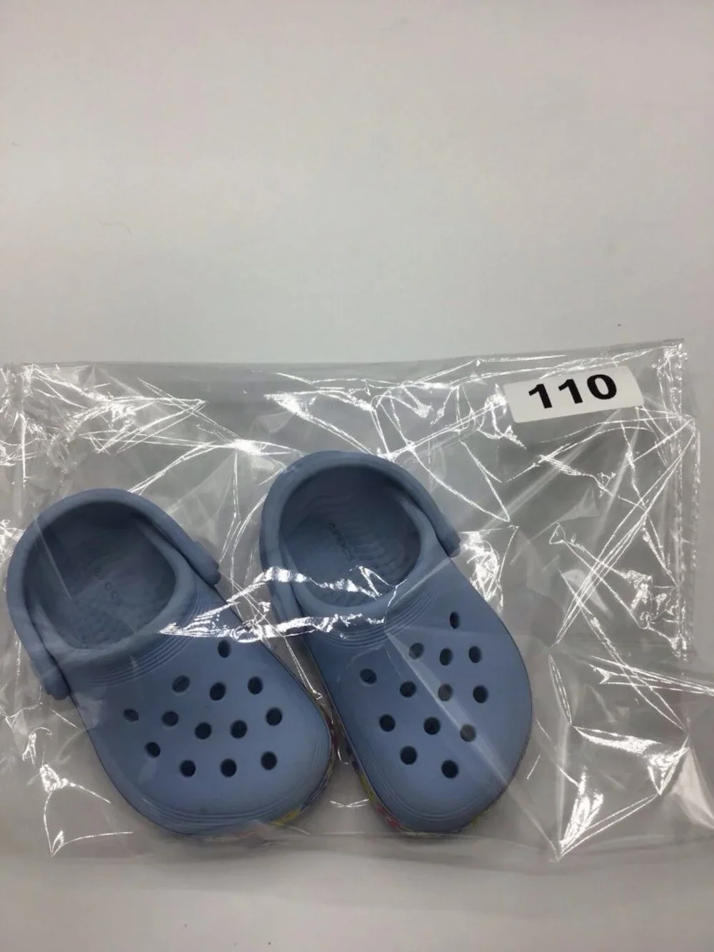 Crocs Off Court Daisy Floral Clog Girls BRAND NEW Kids Lt Blue size C3